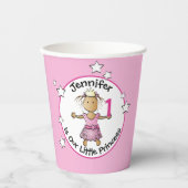Gobelets En Papier Princesse Cartoon 1er anniversaire Ethnic Little G (Recto)