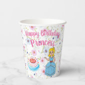 Gobelets En Papier Princesse Happy Birthday Paper Cup (Verso)