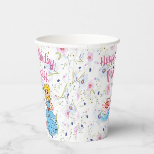 Gobelets En Papier Princesse Happy Birthday Paper Cup (Droite)