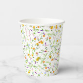 Gobelets En Papier Printemps Été Fleurs sauvages (Verso)