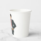 Gobelets En Papier Professional Businessman in Suit with Pointer (Gauche)