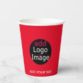 Gobelets En Papier Professionnel moderne et personnalisable Business  (Recto)