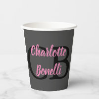 Professionnel Moderne Monogramme Nom Minimaliste