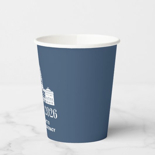 Gobelets En Papier Project 2026 Vote for Democracy (Gauche)