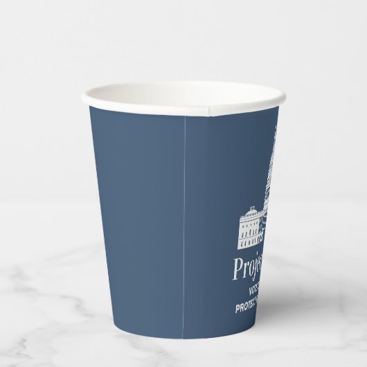 Gobelets En Papier Project 2026 Vote for Democracy (Droite)