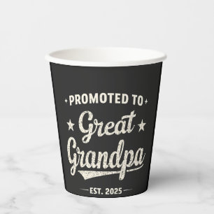 Gobelets En Papier Promoté pour le cadeau de famille Great Grand-père