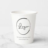 Gobelets En Papier Promotion du logo commercial personnalisé (Recto)