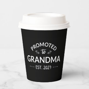 Gobelets En Papier Promue Grand-Mère Ét 2027 Nouvelle Nana II