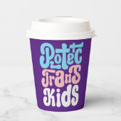 Gobelets En Papier Protéger les tasses de papier Trans-Kids (Verso)