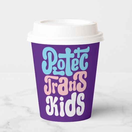 Gobelets En Papier Protéger les tasses de papier Trans-Kids (Recto)