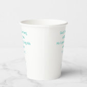 Gobelets En Papier Psaume 136:1 Tasse en papier (Droite)