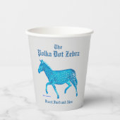 Gobelets En Papier Pub anglais Polka Dot Zebra (Recto)