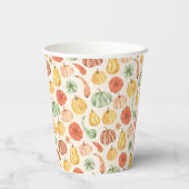 Gobelets En Papier Pumpkin Gourd Autumn Baby Shower (Verso)