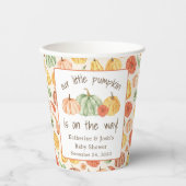 Gobelets En Papier Pumpkin Gourd Autumn Baby Shower (Recto)