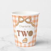 Gobelets En Papier Pumpkin Pie 2nd Birthday (Recto)
