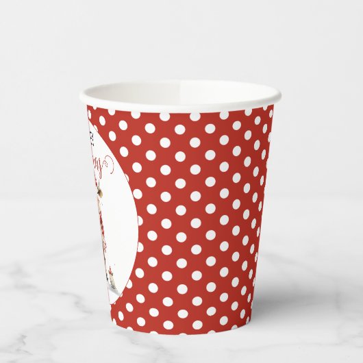 Gobelets En Papier Pun de vache de Noël (Gauche)