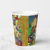 Gobelets En Papier Purim Esther Célébration Art léger Imprimer (Droite)