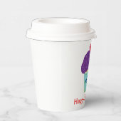 Gobelets En Papier Purple Cupcake 16e fête d'anniversaire (Droite)