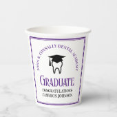Gobelets En Papier Purple Dental School Custom Graduation Party (Recto)