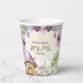 Gobelets En Papier Purple Fairy First Berry First Birday (Recto)