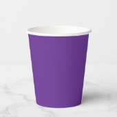 Gobelets En Papier Purple | Personalized Logo and Text (Verso)