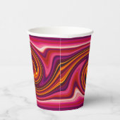 Gobelets En Papier Purple rose orange Cool Gras Trippy Party (Droite)