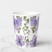 Gobelets En Papier Purple Un Petit Fleur sauvage Est En Route Script (Droite)