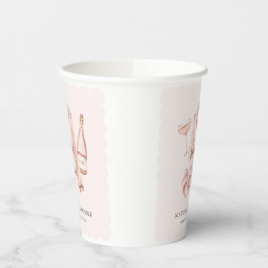 Gobelets En Papier Pyjamas & Procuco Fête des mariées Bachelorette (Gauche)