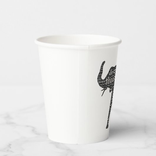 Gobelets En Papier Qualités d'un mot éléphant Coupes de papier Cloud (Droite)