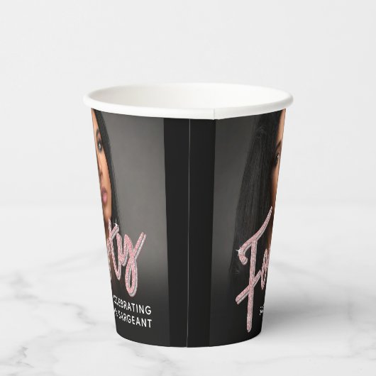 Gobelets En Papier Quarante 40e anniversaire script photo parties sci (Droite)