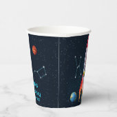 Gobelets En Papier Quatre grands avec photos | Space Rocket 4e annive (Droite)