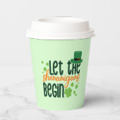 Gobelets En Papier Que Les Sénanigans Commencent-66677 (Verso)