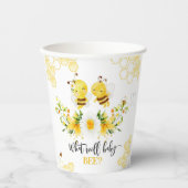 Gobelets En Papier Que révélera le genre d'abeilles (Recto)