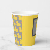Gobelets En Papier Quel canard Anniversaire drôle Jaune (Droite)