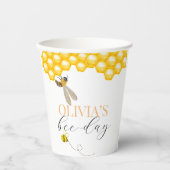 Gobelets En Papier Quel que soit l'âge, le thème de l'abeille (Recto)