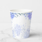 Gobelets En Papier Quelque chose bleu hydrangée douche nuptiale impri (Droite)