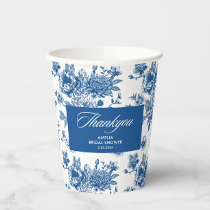 Gobelets En Papier Quelque chose de bleu chinoiserie bleu baby shower