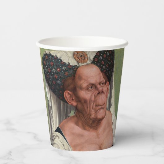 Gobelets En Papier Quentin Matsys - Une Vieille Femme Grotesque (Verso)