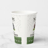 Gobelets En Papier Queue de football et fête de douche pour couples (Droite)