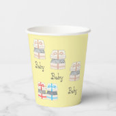 Gobelets En Papier Qui va naître surprise Bébé (Verso)