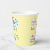 Gobelets En Papier Qui va naître surprise Bébé (Gauche)