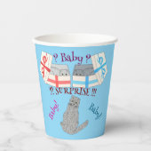 Gobelets En Papier Qui va naître surprise Bébé (Recto)