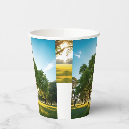 Gobelets En Papier Quiet Time With a Big Tree (Gauche)