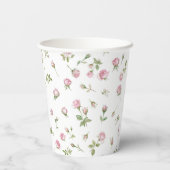 Gobelets En Papier Quinceanera Blush Rose Anniversaire (Verso)