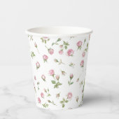 Gobelets En Papier Quinceanera Blush Rose Anniversaire (Recto)