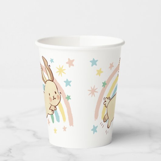 Gobelets En Papier Rabbit arc-en-ciel (Gauche)