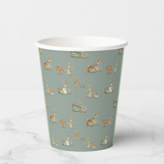 Gobelets En Papier Rabbit Peter partie automne Coupes papier (Recto)