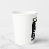 Gobelets En Papier Raccoon If I'm Moody Give Me Foody Funny Saying (Droite)