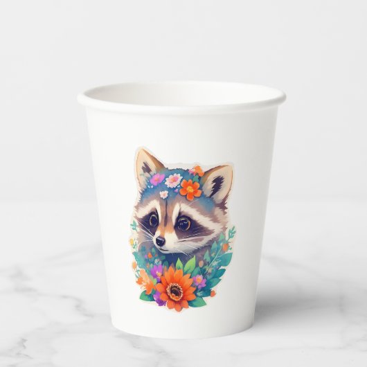 Gobelets En Papier Racoon (Recto)