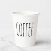 Gobelets En Papier RAE DUNN Inspiré Café Moderne (Recto)